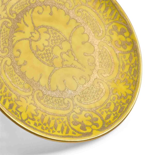 L'Objet Fortuny Orsini Yellow Dessert Plate – Set of 4 | Kneen & Co