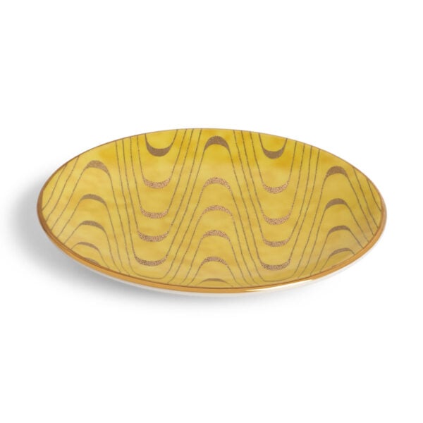 L'Objet Fortuny Apollo Yellow Canape Plate – Set of 4 | Kneen & Co