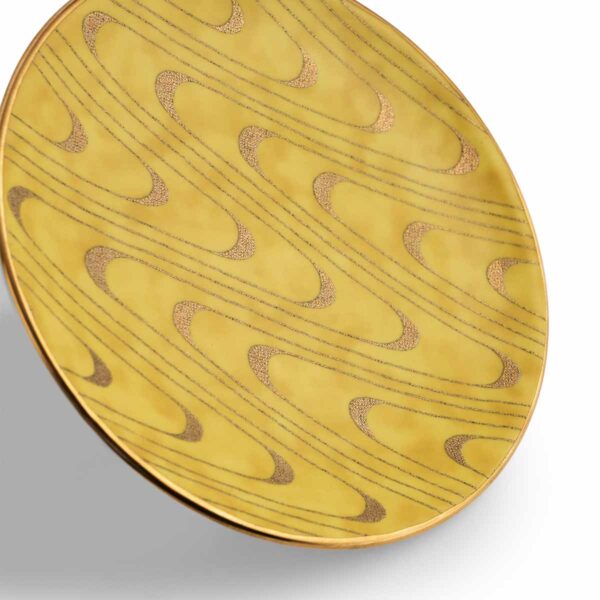 L'Objet Fortuny Apollo Yellow Canape Plate – Set of 4 | Kneen & Co