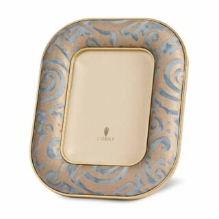 L'Objet Fortuny Rue Jacob Frame in Maori Blue | Kneen & Co