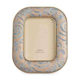L'Objet Fortuny Rue Jacob Frame in Maori Blue | Kneen & Co