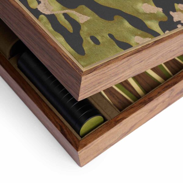 LOBJET-XFortuny-GAMES-LPF123f-1200x1200-100KB L'Objet Fortuny Backgammon in Camo Isole/Military Green | Kneen & Co