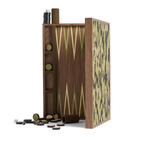 LOBJET-XFortuny-GAMES-LPF123g-1200x1200-100KB L'Objet Fortuny Backgammon in Camo Isole/Military Green | Kneen & Co