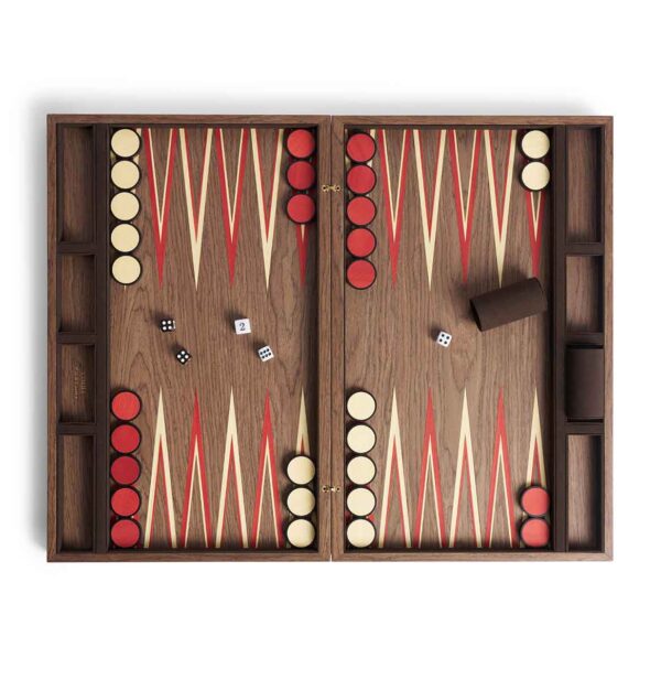 L'Objet Fortuny Backgammon - Laotze/Oxblood Spice | Kneen & Co