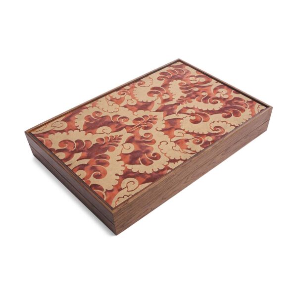 L'Objet Fortuny Backgammon - Laotze/Oxblood Spice | Kneen & Co