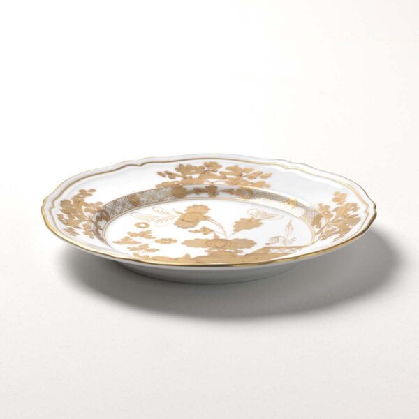 Ginori 1735 Oriente Italiano Aurum Flat Dessert Plate | Kneen & Co