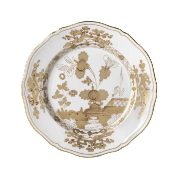 Ginori 1735 Oriente Italiano Aurum Flat Dinner Plate | Kneen & Co