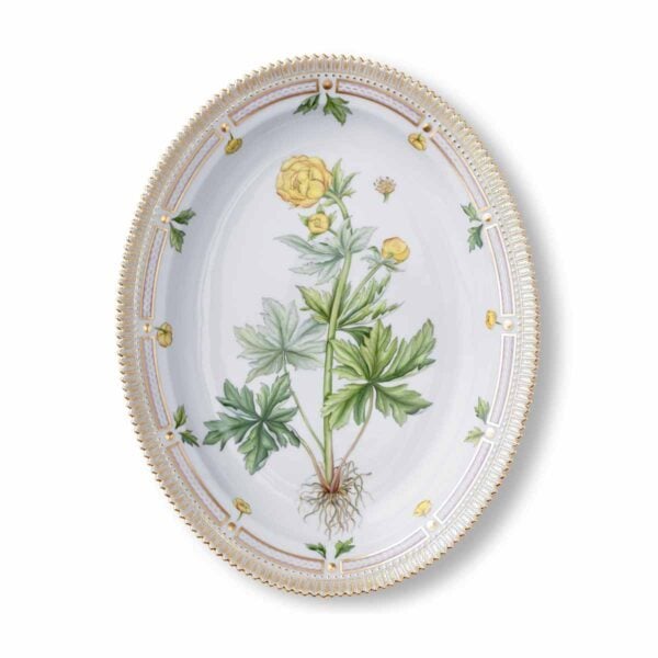 RoyalCopehagen-1147372-1017586-02-FloraDanica-DISH-OVAL-37CM-Trollius-Europaeus-L1-1200x1200-100KB Royal Copenhagen Flora Danica Large Oval Dish | Kneen & Co