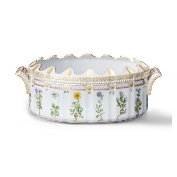 Royal Copenhagen Flora Danica Oval Monteith side view | Kneen & Co