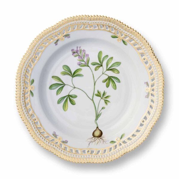 Royal Copenhagen Flora Danica Dinner Plate with Lace Border | Kneen & Co