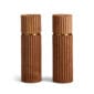 L'Objet Ionic Salt and Pepper Mill in Natural Oak - Set of 2 | Kneen & Co