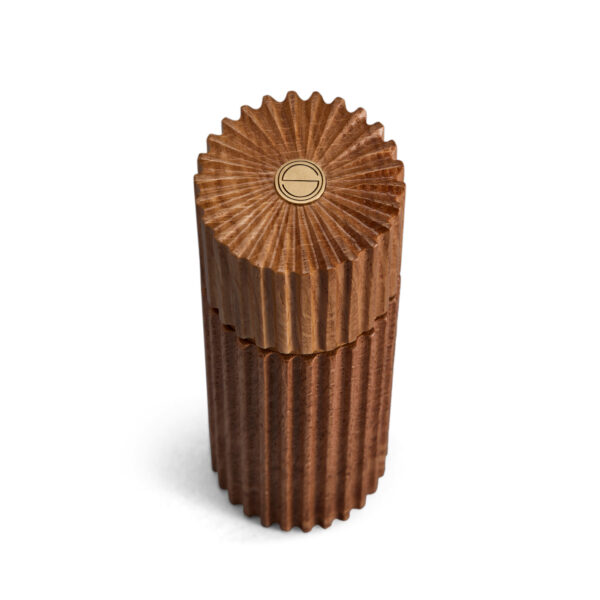SP1300c L'Objet Ionic Salt and Pepper Mill in Natural Oak - Set of 2 | Kneen & Co