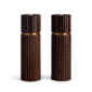 L'Objet Ionic Salt and Pepper Mill in Smoked Oak - Set of 2 | Kneen & Co