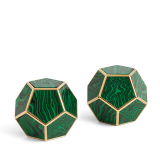 L'Objet Pentagon Spice Jewels in Malachite | Kneen & Co