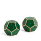 L'Objet Pentagon Spice Jewels in Malachite | Kneen & Co