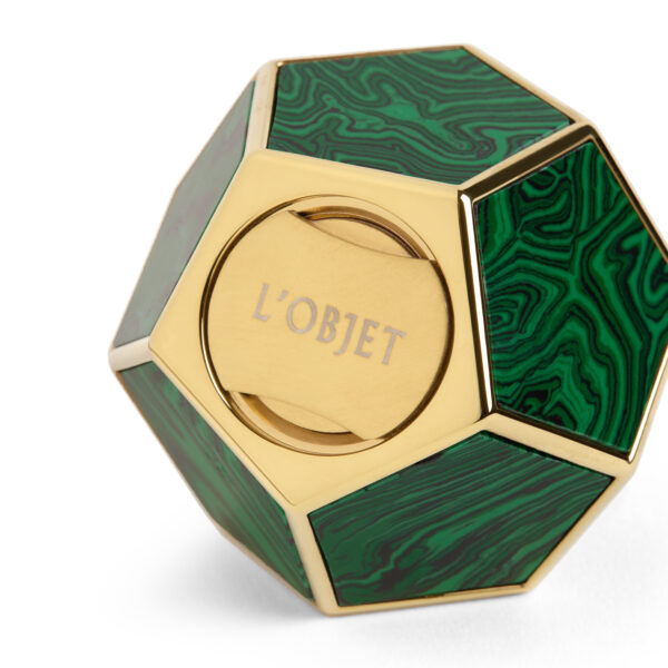 SP4852b L'Objet Pentagon Spice Jewels in Malachite | Kneen & Co