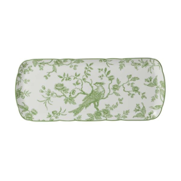 AlbertineGreen-23660-PlCake-3374x3375-1200x1200-100KB Bernardaud Albertine Rectangular Cake Platter | Kneen & Co