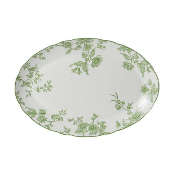 AlbertineGreen-23661-PlOvale33-3278x3279-1200x1200-100KB Bernardaud Albertine Oval Platter | Kneen & Co