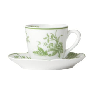 Bernardaud Albertine Coffee Cup and Saucer | Kneen & Co
