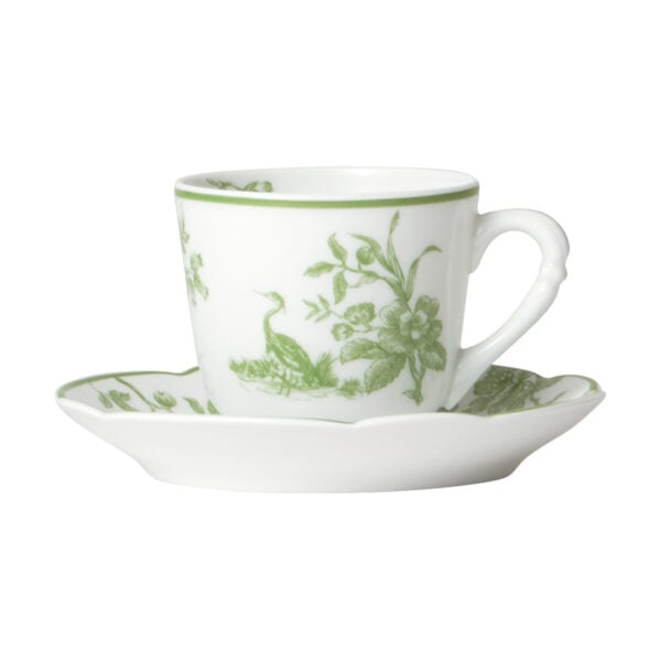 Bernardaud Albertine Coffee Cup and Saucer | Kneen & Co