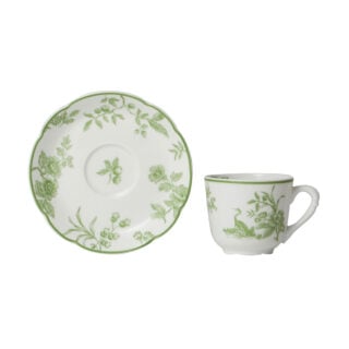 Bernardaud Albertine Coffee Cup and Saucer | Kneen & Co