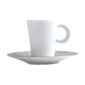 Bernardaud Ecume Mordoré Espresso Cup and Saucer | Kneen & Co