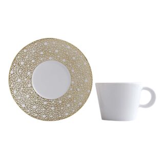Bernardaud Ecume Mordoré Tea Cup and Saucer | Kneen & Co