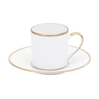 Bernardaud Palmyre Coffee Cup and Saucer | Kneen & Co