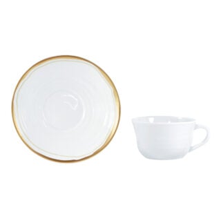 Bernardaud Albâtre Tea Cup and Saucer | Kneen & Co