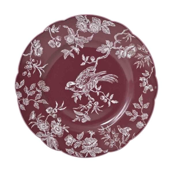 Bernardaud Albertine Prune Fond Couleur Salad Plate | Kneen & Co