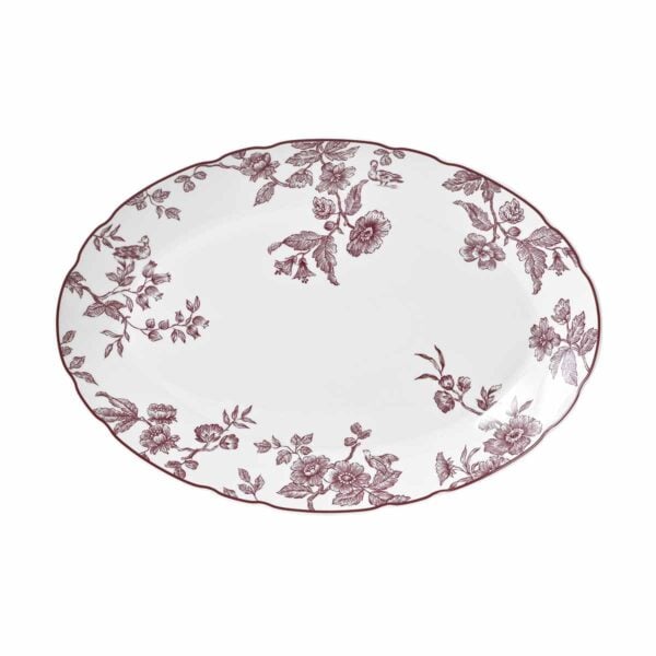 Bernardaud Albertine Prune Medium Oval Platter | Kneen & Co