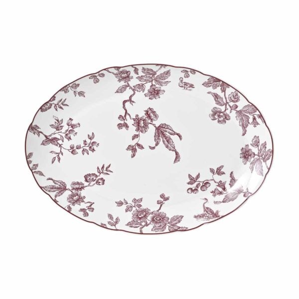 Bernardaud Albertine Prune Large Oval Platter | Kneen & Co