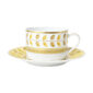 Bernardaud Constance Jaune Tea Cup and Saucer | Kneen & Co