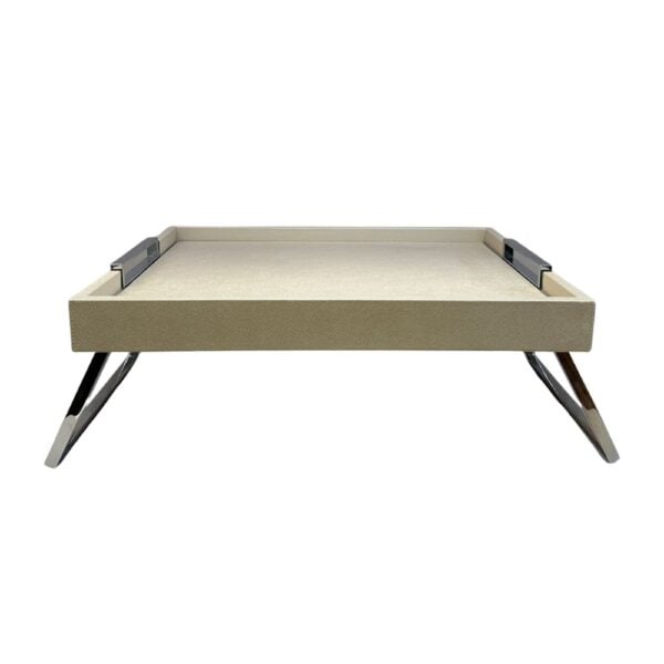 GIOBAGNARA-Showroom-NOBG_12-1000x1000-100KB Giobagnara Vic Bed Tray in Ivory Golf Leather with Chrome | Kneen & Co