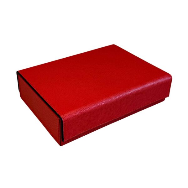 Giobagnara Parma Playing Card Holder Golfskin Coral | Kneen & Co