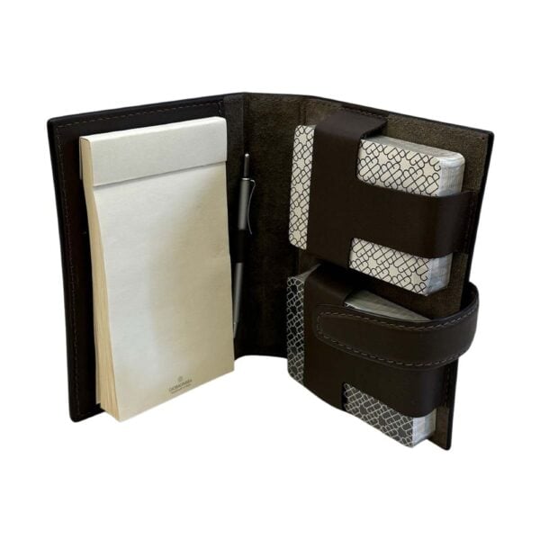 Jolly Card Playing Holder Calfskin Napa Smoke | Kneen & Co