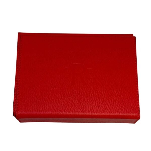 Giobagnara Parma Playing Card Holder Golfskin Coral | Kneen & Co