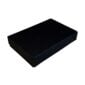 Parma Domino Game Box in Black Golf Leather | Kneen & Co