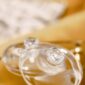 Warm interior closeup with Baobab Collection candle domes in clear hand-blown glass | Kneen & Co