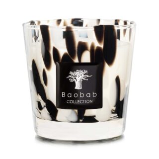 Baobab Pearls Black Candle Max 8 | Kneen & Co