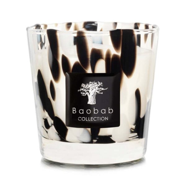 Baobab Pearls Black Candle Max 8 | Kneen & Co