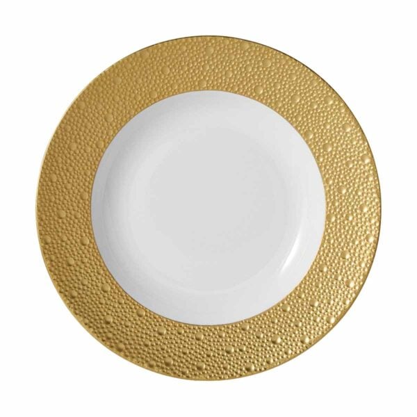 Bernardaud Ecume Gold Rim Soup Bowl Small | Kneen & Co
