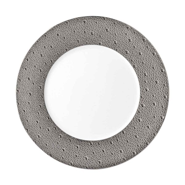 Bernardaud Ecume Platinum Service Plate Small | Kneen & Co