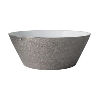 Bernardaud Ecume Platinum Salad Bowl Large | Kneen & Co