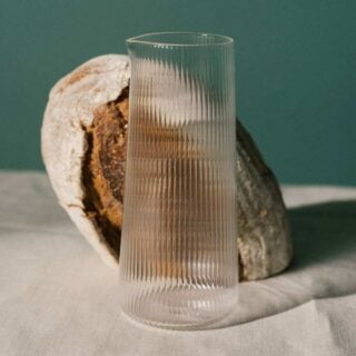 R+D.Lab Luisa 500 ml Carafe with Millerighe Finish Lifestyle shot.