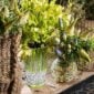 Saint Louis Crystal Vases with greenery | Kneen & Co