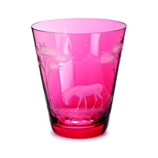 Theresienthal Kilimandscharo Zebra Tumbler Ruby | Kneen & Co