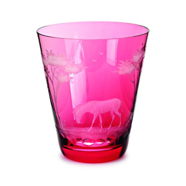 Theresienthal Kilimandscharo Zebra Tumbler Ruby | Kneen & Co