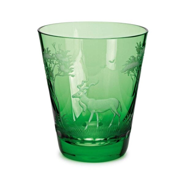 THERESIENTHAL-KILIMANDSCHARO-smaragd-Gravur-Kudu-Becher-107mm-I-1200x1200-100KB Theresienthal Kilimandscharo Kudu Tumbler Emerald | Kneen & Co
