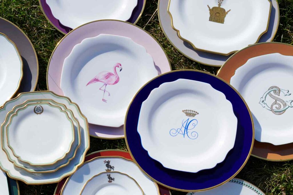 Augarten Custom Monogram Plates | Kneen & Co